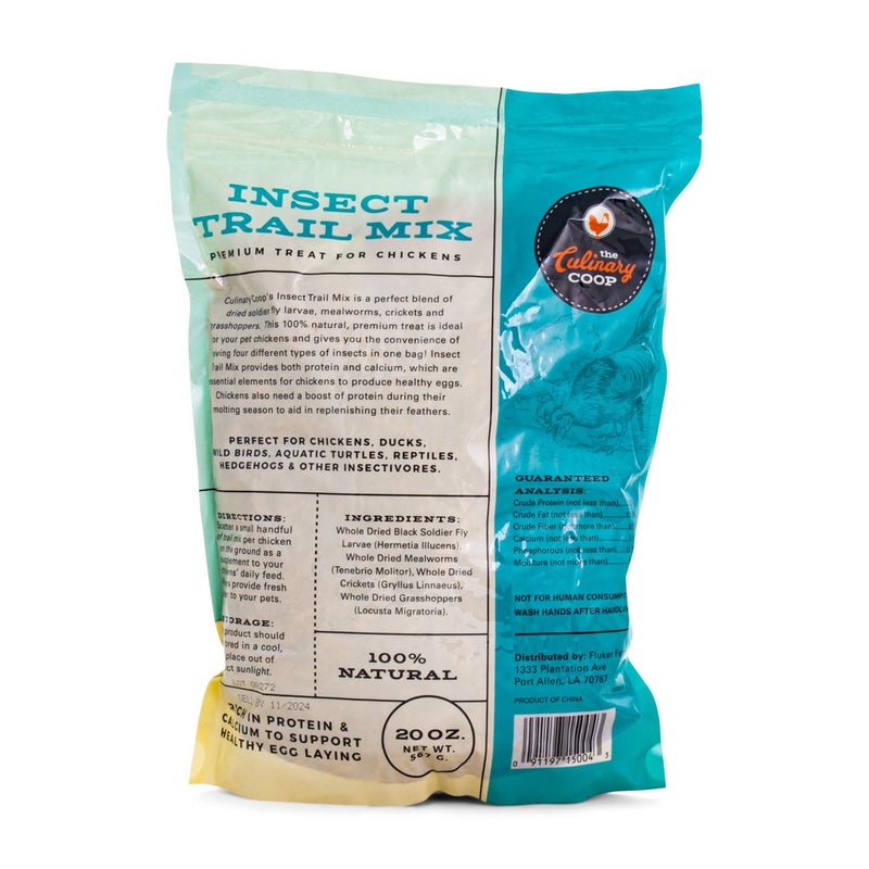Fluker's Culinary Coop Premium Chicken Treats, Dried Insect Trail Mix, 20 oz - Image 4